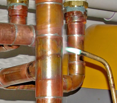 Commercial project: Soldering water pipes 