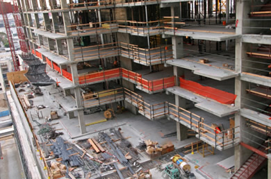 Building being constructed