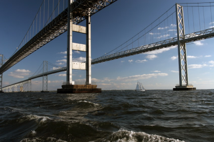 Chesapeake Bay Bridge in Annapolis, Maryland